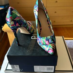 This multi color high heels is a show stopper